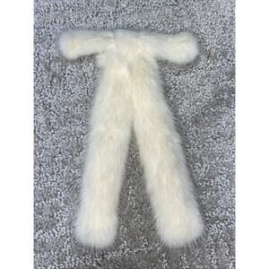 Genuine Mink Fur Clip On Bow Tie Vintage Old Money Authentic Classic